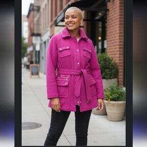INC International Concepts Fuchsia Utility Jacket